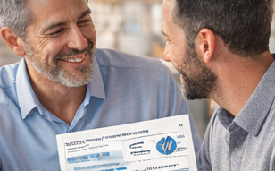 Two professionals reviewing consultation documents